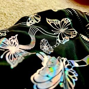 Brand Dolls Kill Club Exx Butterfly Holographic Jogger Pants Size M